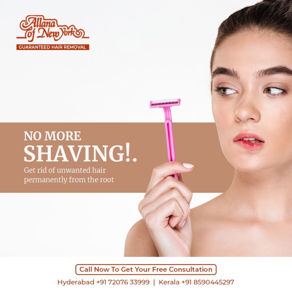 shaving hair removal - allana of newyork